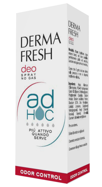 DERMAFRESH DEO SPRAY NO GAS AD HOC ODOR CONTROL DEODORANTE 100 ML - Farmastop