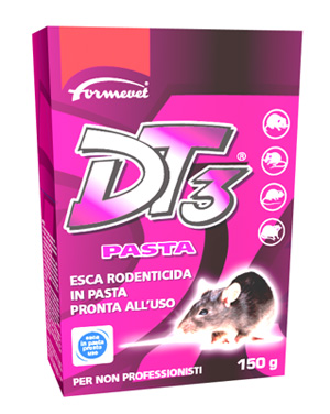 DT3 PASTA ESCA RODENTICIDA PRONTA ALL'USO 150 G - Farmastop