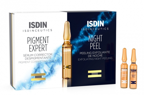 ISDINCEUTICS ROUTINE ANTIMACCHIE ISDINCEUTICS PIGMENT EXPERT 10 FIALE GIORNO + ISDINCEUTICS NIGHT PEEL 10 FIALE NOTTE - Farmastop