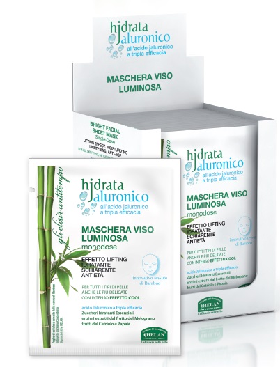 HJDRATA JALURONICO MASCHERA VISO LUMINOSA MONODOSE 15 ML - Farmastop