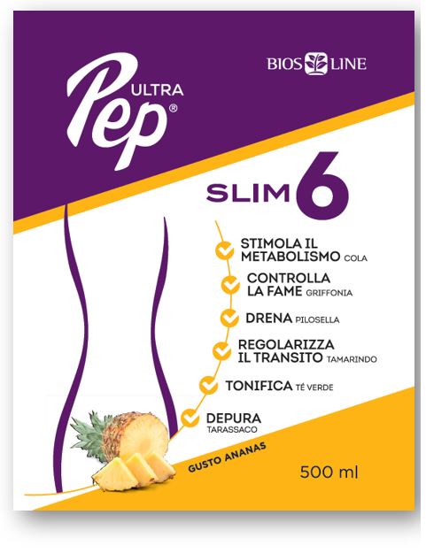 ULTRA PEP SLIM 6 ANANAS 500 ML CON EDULCORANTE - Farmastop