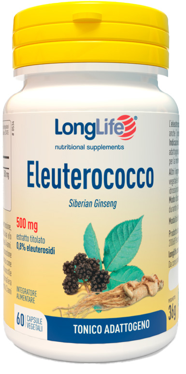 LONGLIFE ELEUTEROCOCCO 0,8% 60 CAPSULE 500MG - Farmastop