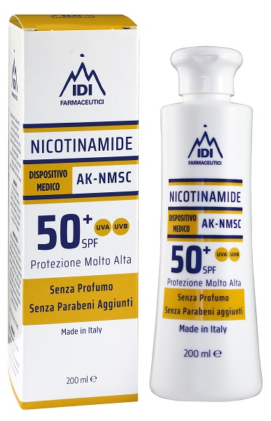 NICOTINAMIDE AK-NMSC 50+SPF PROTEZIONE MOLTO ALTA 200 ML - Farmastop