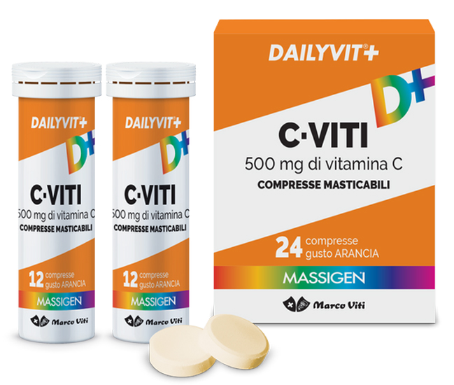 C VITI 500 MG 24 COMPRESSE MASTICABILI - Farmastop