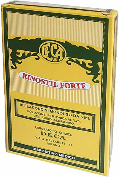 RINOSTIL FORTE SOLUZIONE IPERTONICA 10 FLACONCINI MONOUSO DA 5 ML - Farmastop
