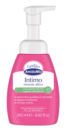 EUPHIDRA AMIDOMIO INTIMO MOUSSE ATTIVA PH 3,5 250 ML - Farmastop