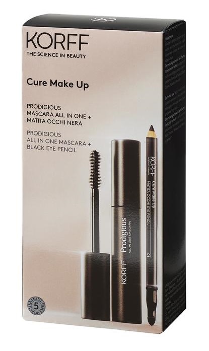 KORFF CURE MAKE UP MASCARA PRODIGIOUS + MATITA OCCHI NERA 2019 - Farmastop