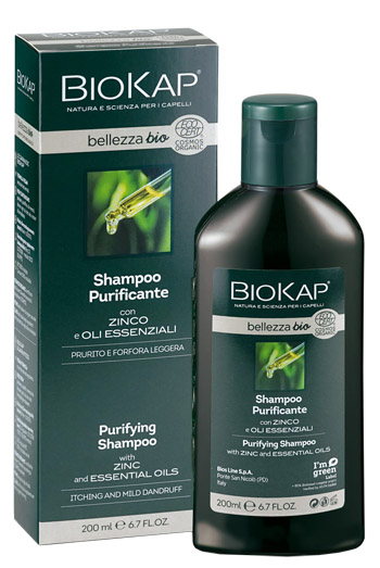 BIOKAP BELLEZZA BIO SHAMPOO PURIFICANTE COSMOS ECOCERT 200 ML - Farmastop