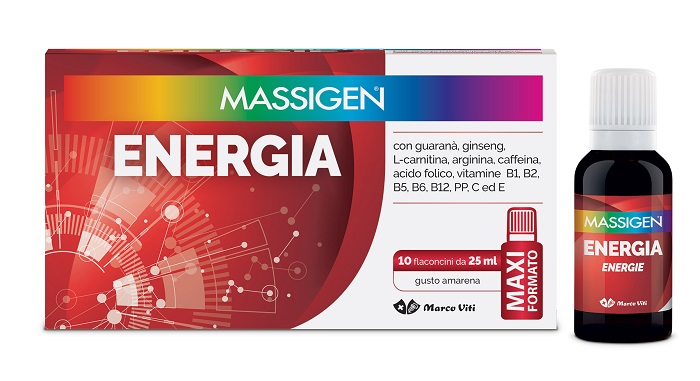 MASSIGEN ENERGIA 10 FLACONI DA 25 ML - Farmastop
