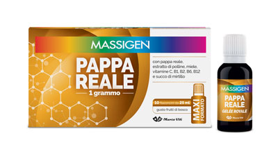 MASSIGEN PAPPA REALE 10 FLACONI DA 25 ML - Farmastop