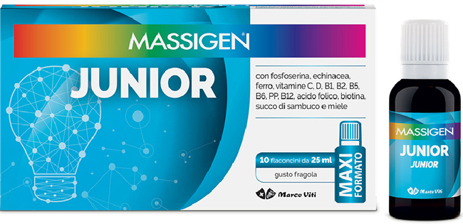 MASSIGEN JUNIOR 10 FLACONI DA 25 ML - Farmastop