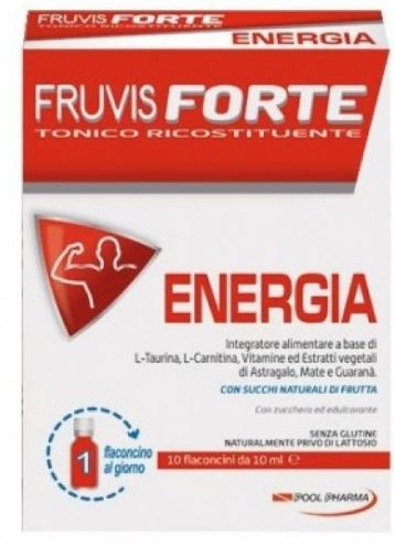 FRUVIS FORTE ENERGIA 10 FLACONCINI DA 10 ML - Farmastop