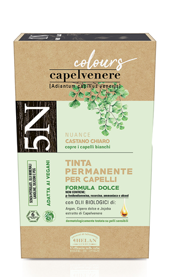 CAPELVENERE COLOURS TINTA CAPELLI 5N CASTANO CHIARO - Farmastop