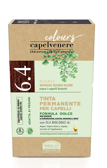 CAPELVENERE COLOURS TINTA CAPELLI 6,4N BIONDO SCURO RAME - Farmastop
