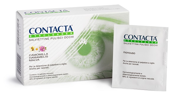 CONTACTA EYECLEANER 14 SALVIETTINE PULISCI OCCHI - Farmastop