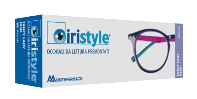 OCCHIALE DA LETTURA PREMONTATO IRISTYLE FANCY LADY BLUE +3 - Farmastop