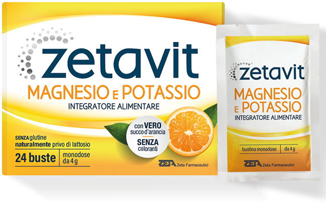 ZETAVIT MAGNESIO POTASSIO 24 BUSTINE DA 4 G - Farmastop