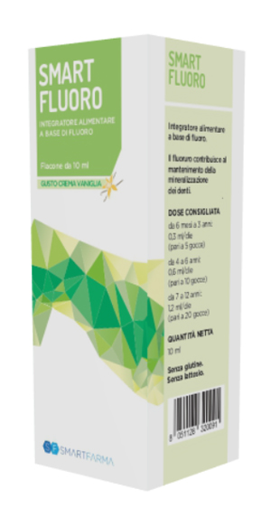 SMART FLUORO GOCCE 10 ML GUSTO CREMA VANIGLIA - Farmastop