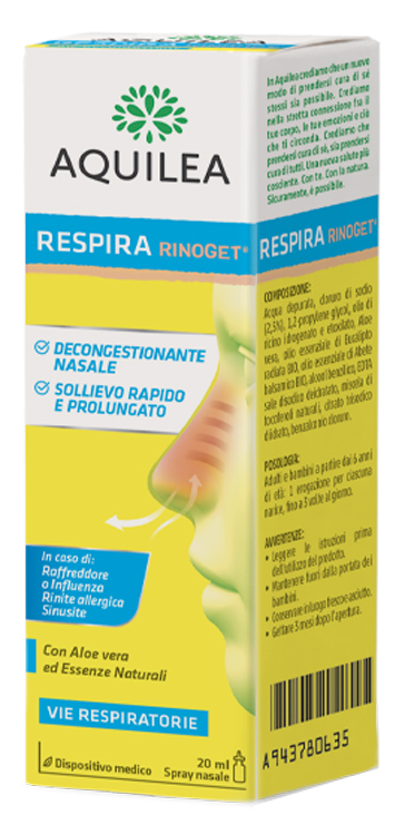 AQUILEA RESPIRA RINOGET 20 ML - Farmastop