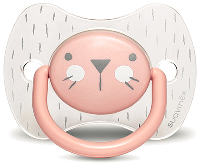 SUAVINEX HYGGE SUCCHIETTO ANATOMICO S 6/18 MESI CONIGLIO ROSA CRYSTAL - Farmastop