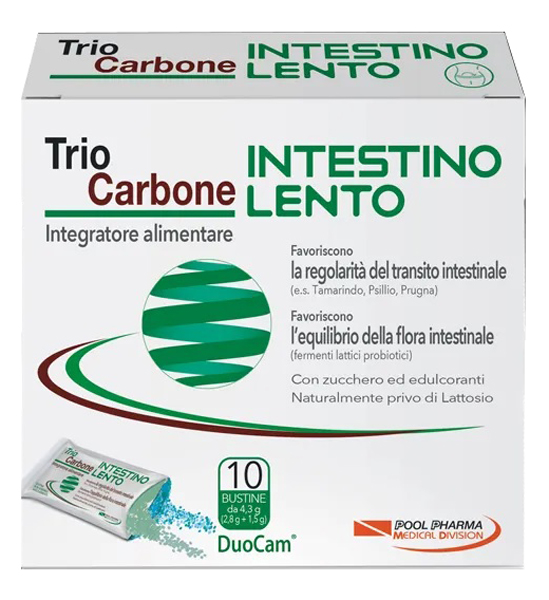 TRIOCARBONE INTESTINO LENTO 10 BUSTINE - Farmastop