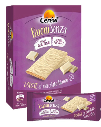 CEREAL BUONI SENZA GOLOSO CIOCCOLATO BIANCO 120 G - Farmastop