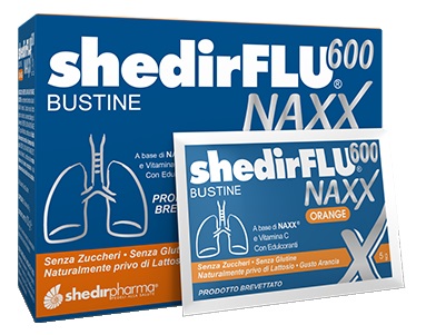 SHEDIRFLU 600 NAXX ARANCIA SENZA ZUCCHERI 20 BUSTINE - Farmastop