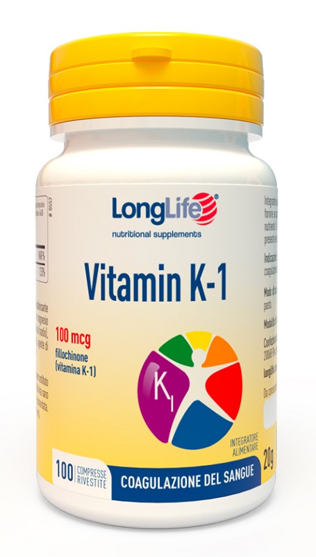 LONGLIFE VITAMIN K 100MCG 100 COMPRESSE RIVESTITE - Farmastop