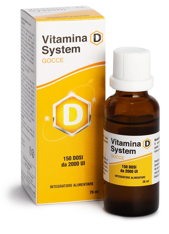 VITAMINA D SYSTEM GOCCE 150 DOSI DA 2000 UI 26 ML - Farmastop
