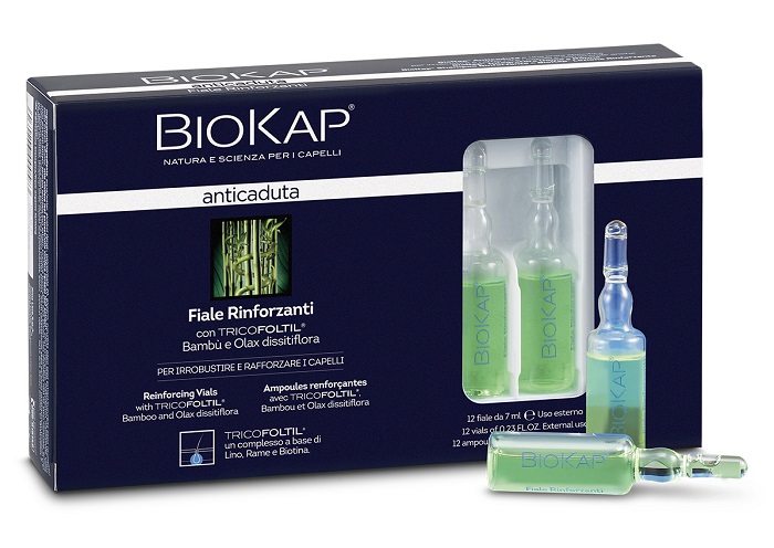 BIOKAP FIALE RINFORZANTI ANTICADUTA CON TRICOLTIL 12 PEZZI DA 7 ML NEW - Farmastop