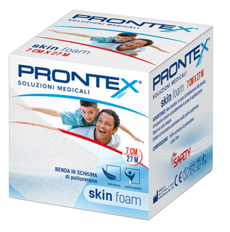 BENDA IN SCHIUMA PRONTEX SKIN FOAM M 27 X 7 CM BIANCO - Farmastop