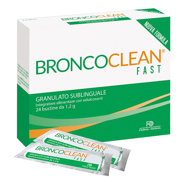 BRONCOCLEAN FAST GRANULATO SUBLINGUALE 24 BUSTINE - Farmastop