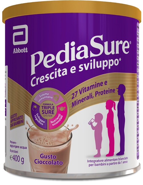 PEDIASURE CRESCITA&SVILUPPO CIOCCOLATO 400 G - Farmastop