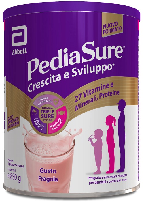 PEDIASURE CRESCITA&SVILUPPO FRAGOLA 850 G - Farmastop