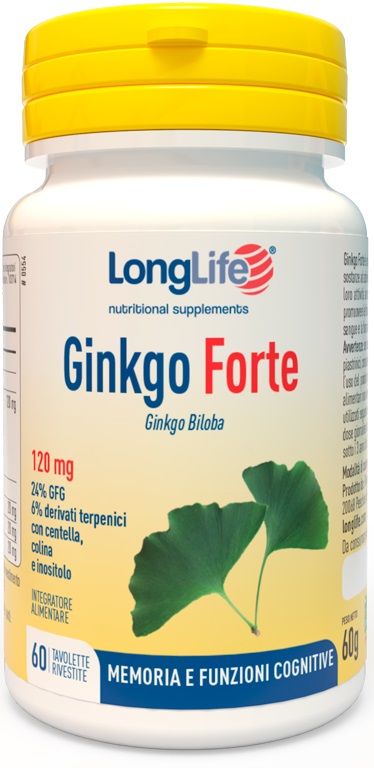 LONGLIFE GINKGO FORTE 60 TAVOLETTE - Farmastop
