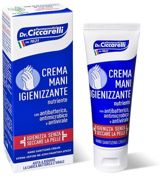 CICCARELLI CREMA MANI IGIENIZZANTE 75 ML - Farmastop