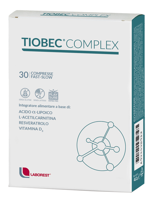 TIOBEC COMPLEX 30 COMPRESSE FAST SLOW - Farmastop