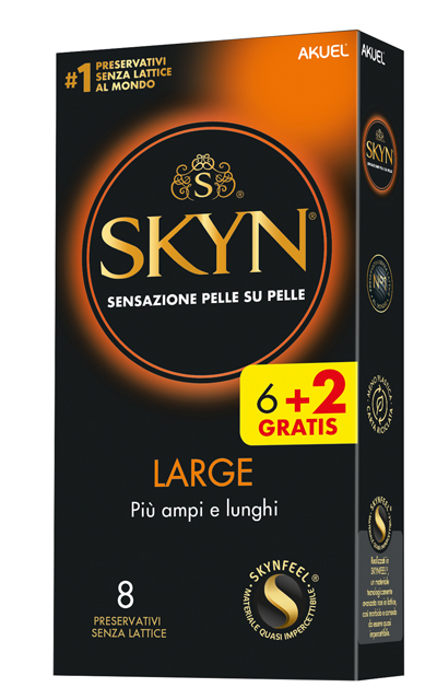 AKUEL SKYN LARGE PIU AMPI/LUNGHI 6 PEZZI + 2 OMAGGIO - Farmastop