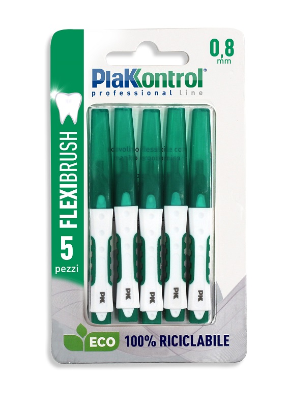PLAKKONTROL FLEXIBRUSH SCOVOLINI INTERDENTALI 0,8 5 PEZZI - Farmastop
