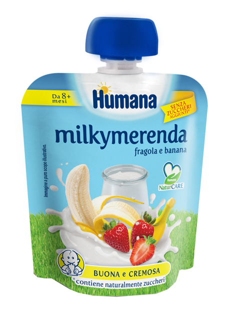 MILKYMERENDA FRAGOLA BANANA 100 G - Farmastop