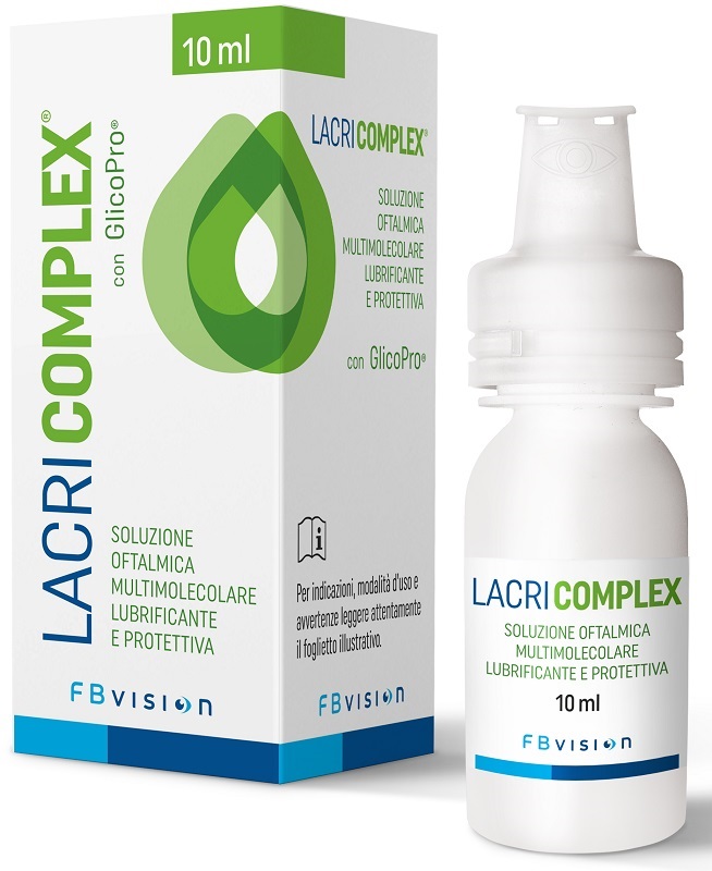 LACRICOMPLEX SOLUZIONE OFTALMICA MULTIMOLECOLARE LUBRIFICANTE PROTETTIVA 10 ML - Farmastop