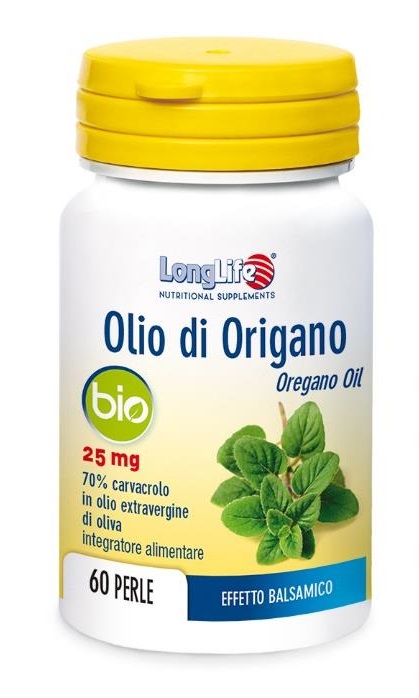 LONGLIFE OLIO ORIGANO BIO 60 PERLE - Farmastop
