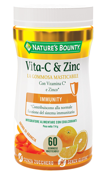 NATURE'S BOUNTY VITA-C&ZINC 60 GOMMOSE - Farmastop