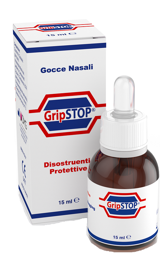 GOCCE NASALI GRIP STOP 15 ML - Farmastop