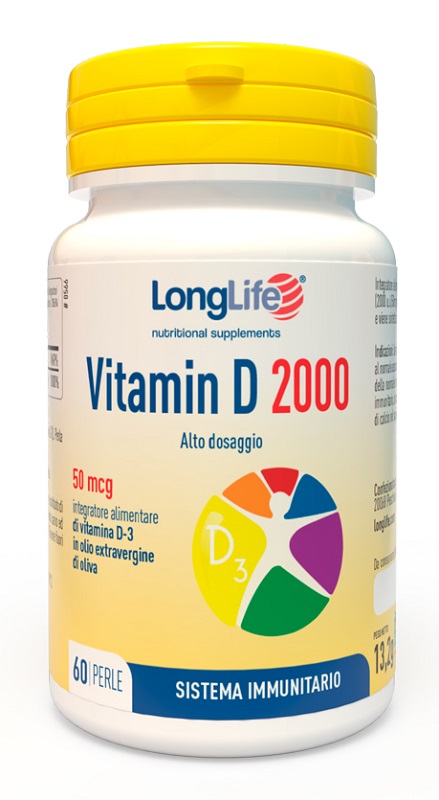 LONGLIFE VITAMIN D 2000 UI 60 PERLE - Farmastop