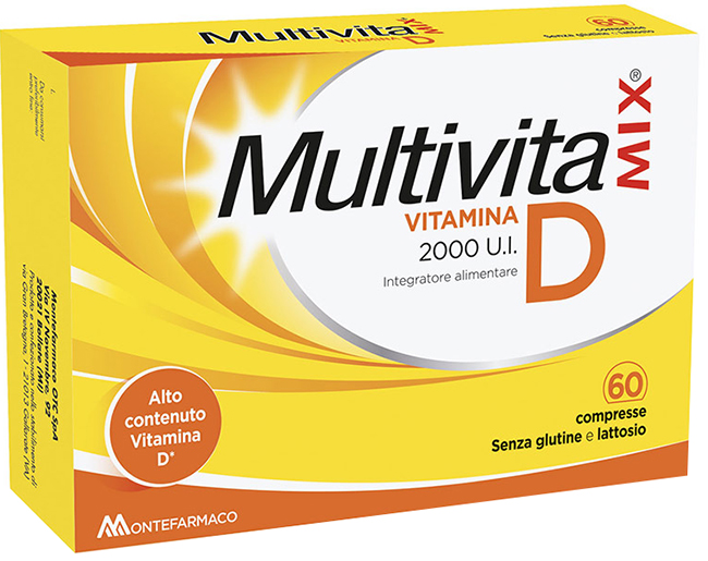MULTIVITAMIX VITAMINA D 2000 UI 60 COMPRESSE - Farmastop