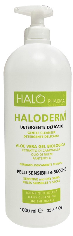 HALODERM DETERGENTE DELICATO 1 L FLACONE HDPE2 TAPPO C/PP92 - Farmastop