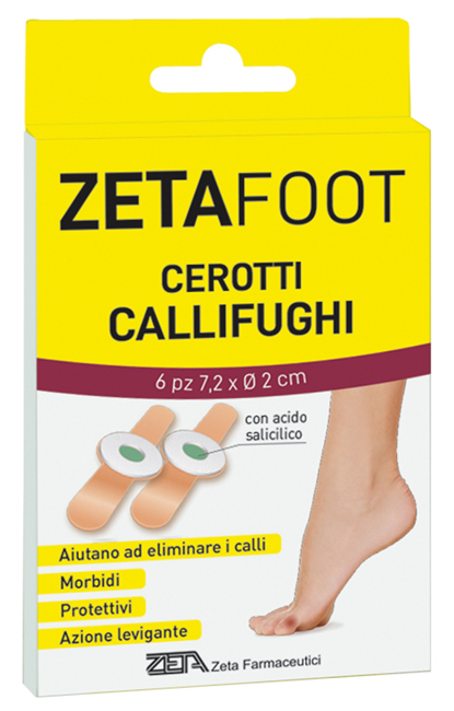 ZETAFOOT CEROTTO CALLIFUGO DISCHETTO CENTRALE CON ASTUCCIO 6 PEZZI - Farmastop