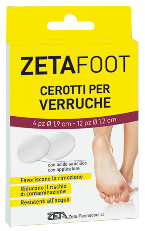 ZETAFOOT CEROTTO VERRUCHE ASSORTITE 16 PEZZI - Farmastop