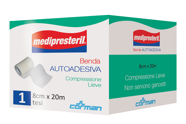 MEDIPRESTERIL BENDA AUTOADESIVA 8X2000 CM 1 PEZZO - Farmastop